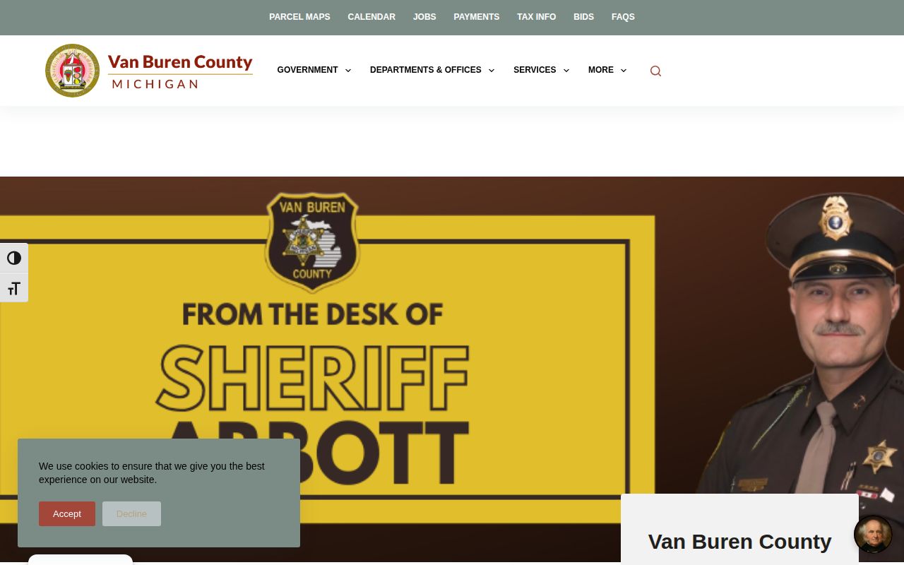 Van Buren County warrant-information Sheriff narrative source page